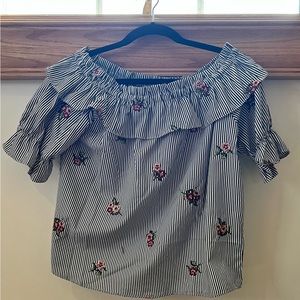 Floral Striped Blouse